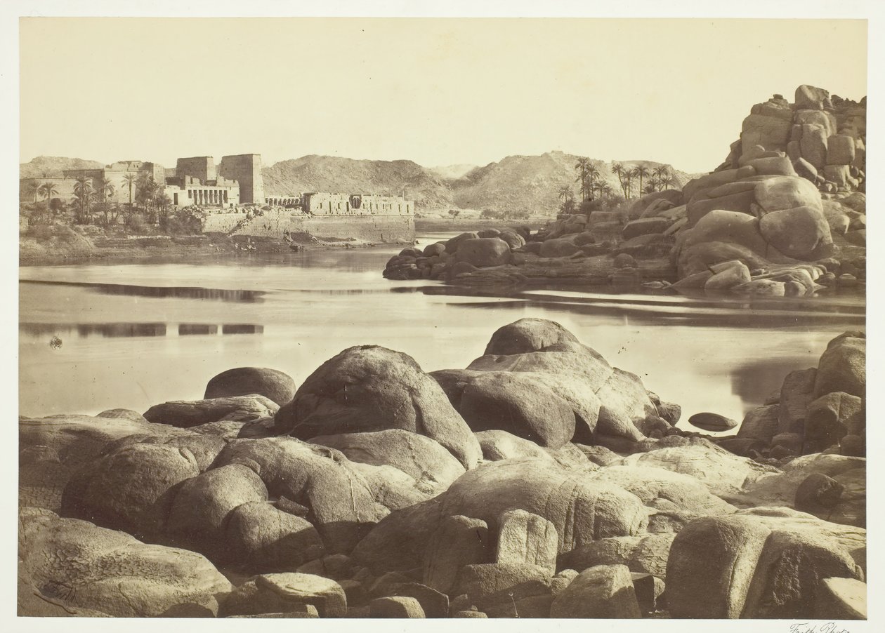 Der Zugang zu Philae von Francis Frith