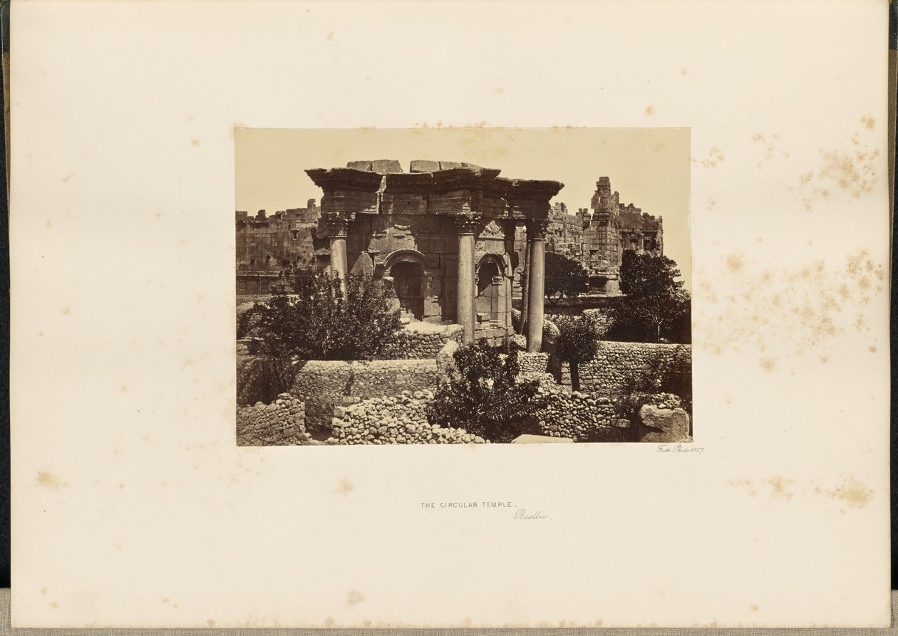Der runde Tempel, Baalbek von Francis Frith
