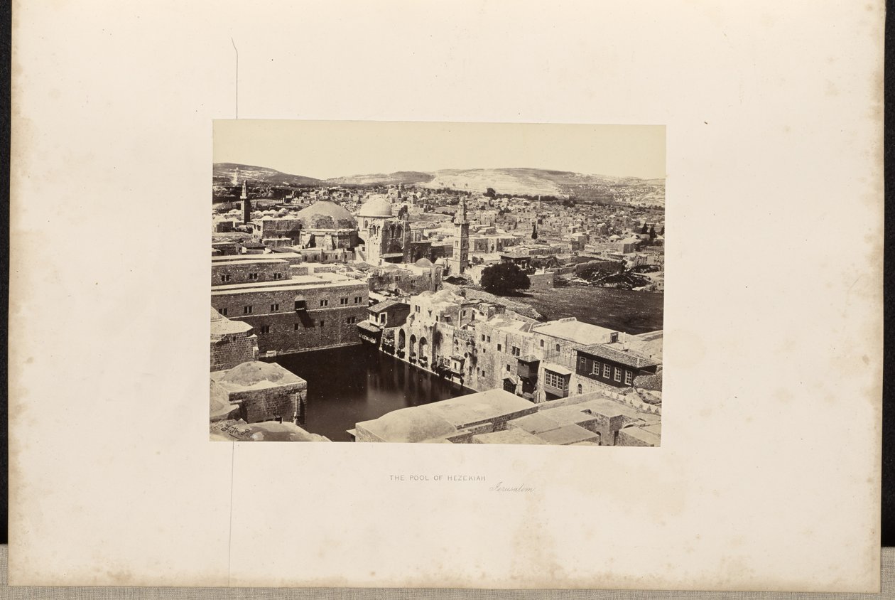 Der Teich von Hiskia, Jerusalem von Francis Frith