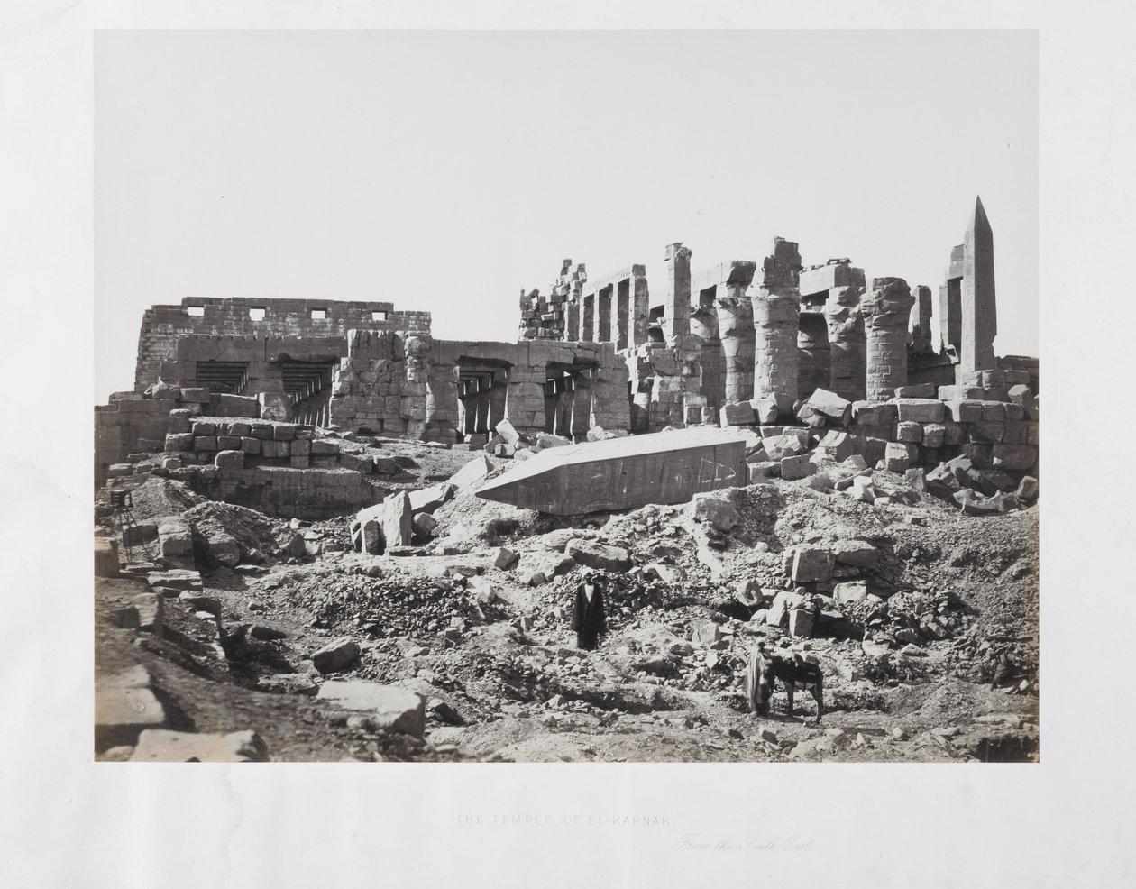 Der Tempel von El-Karnak, von Südosten von Francis Frith