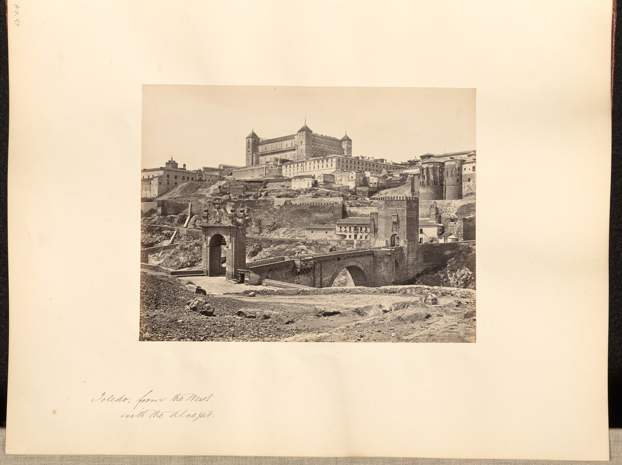 Toledo von Westen, mit dem Alcazar von Francis Frith