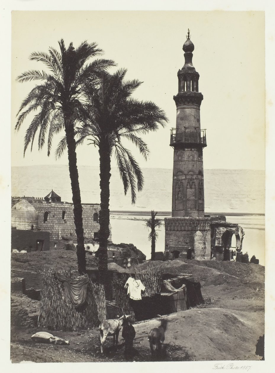 Ansicht von Girgeh, Oberägypten, 1857 von Francis Frith