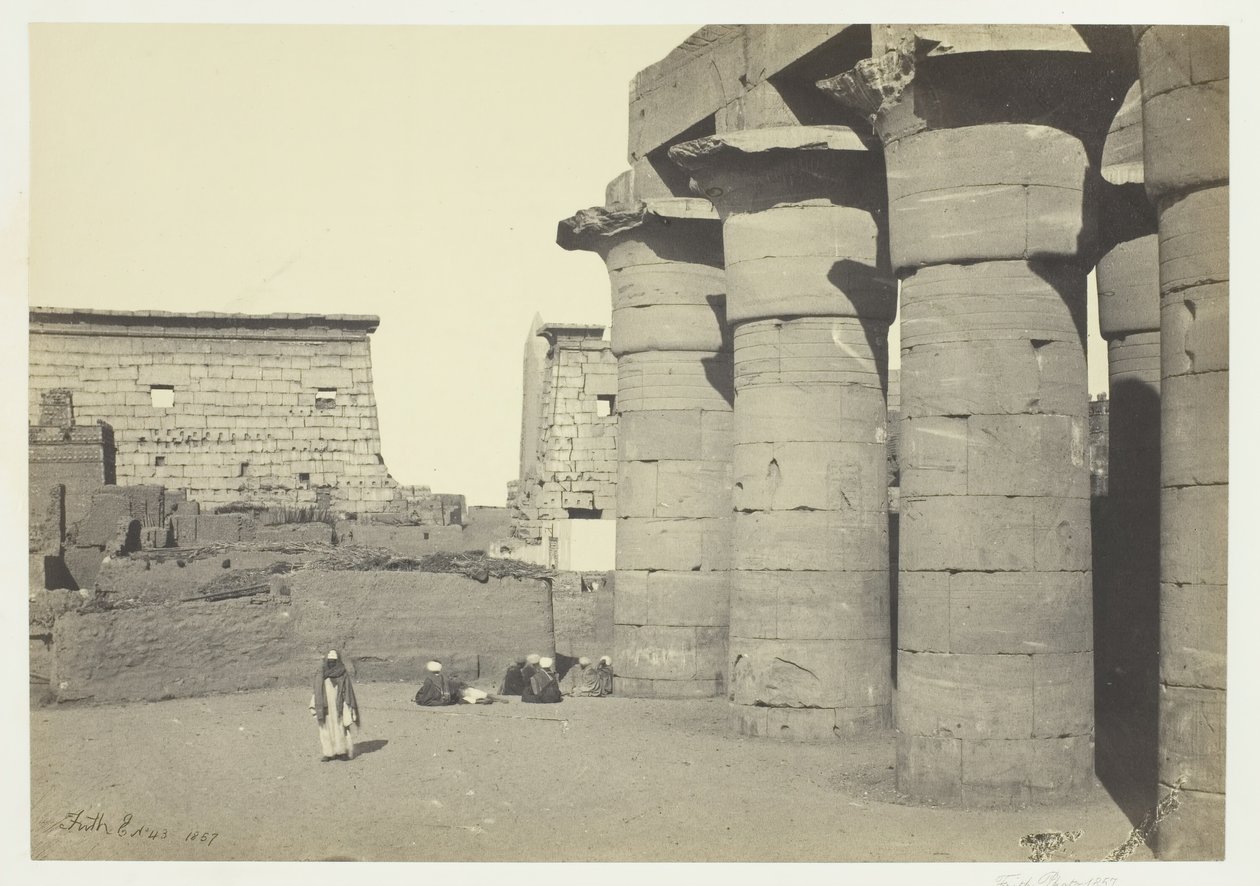 Ansicht von Luxor, 1857 von Francis Frith