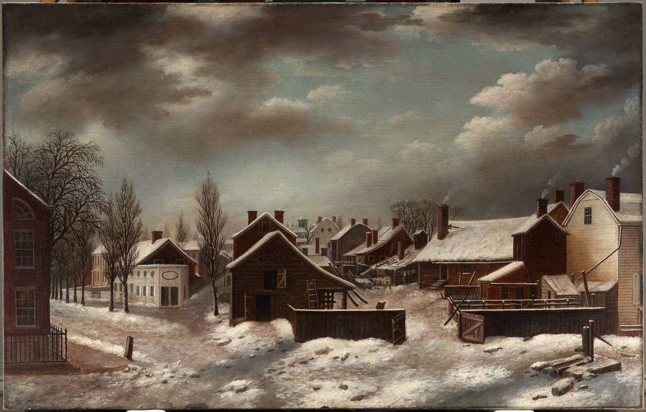 Winterszene in Brooklyn von Francis Guy