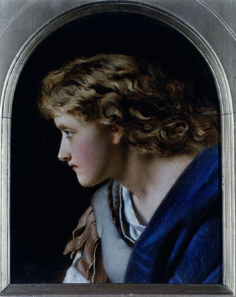 Kopf eines Mädchens von Francis John Wyburd