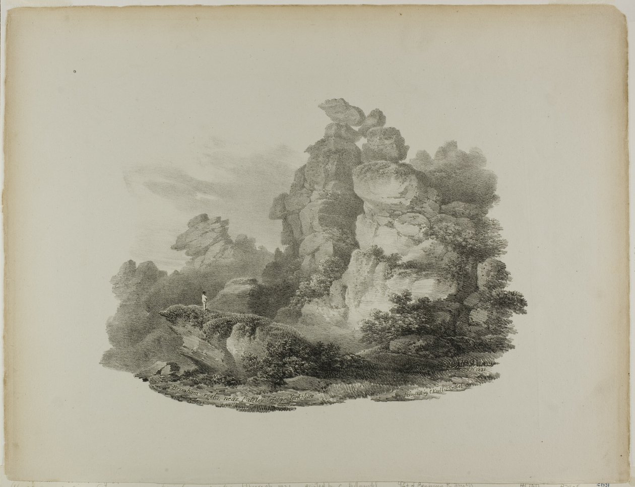 Brimham Rocks, in der Nähe von Pateley Bridge, Yorkshire von Francis Nicholson