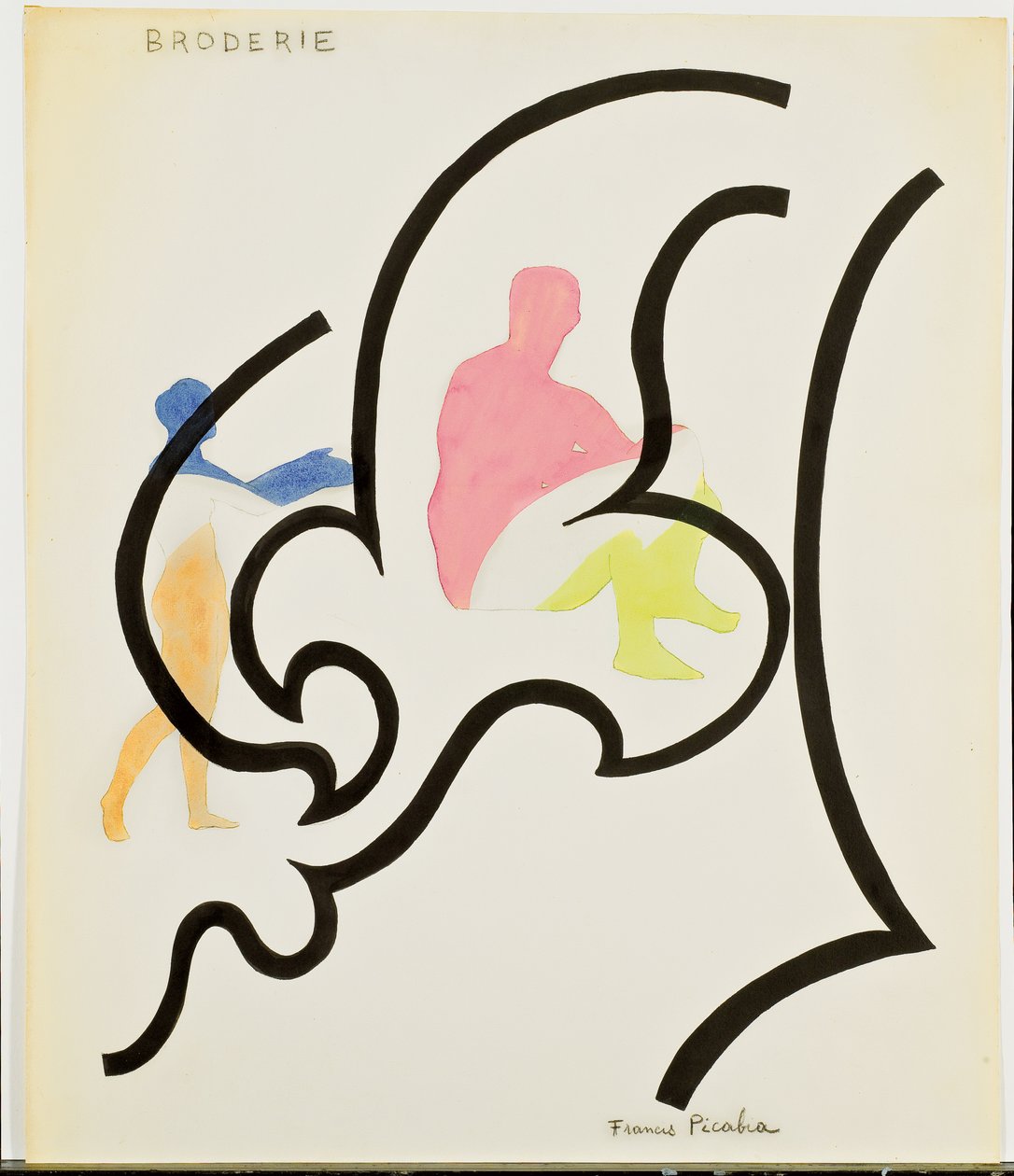 Stickerei von Francis Picabia