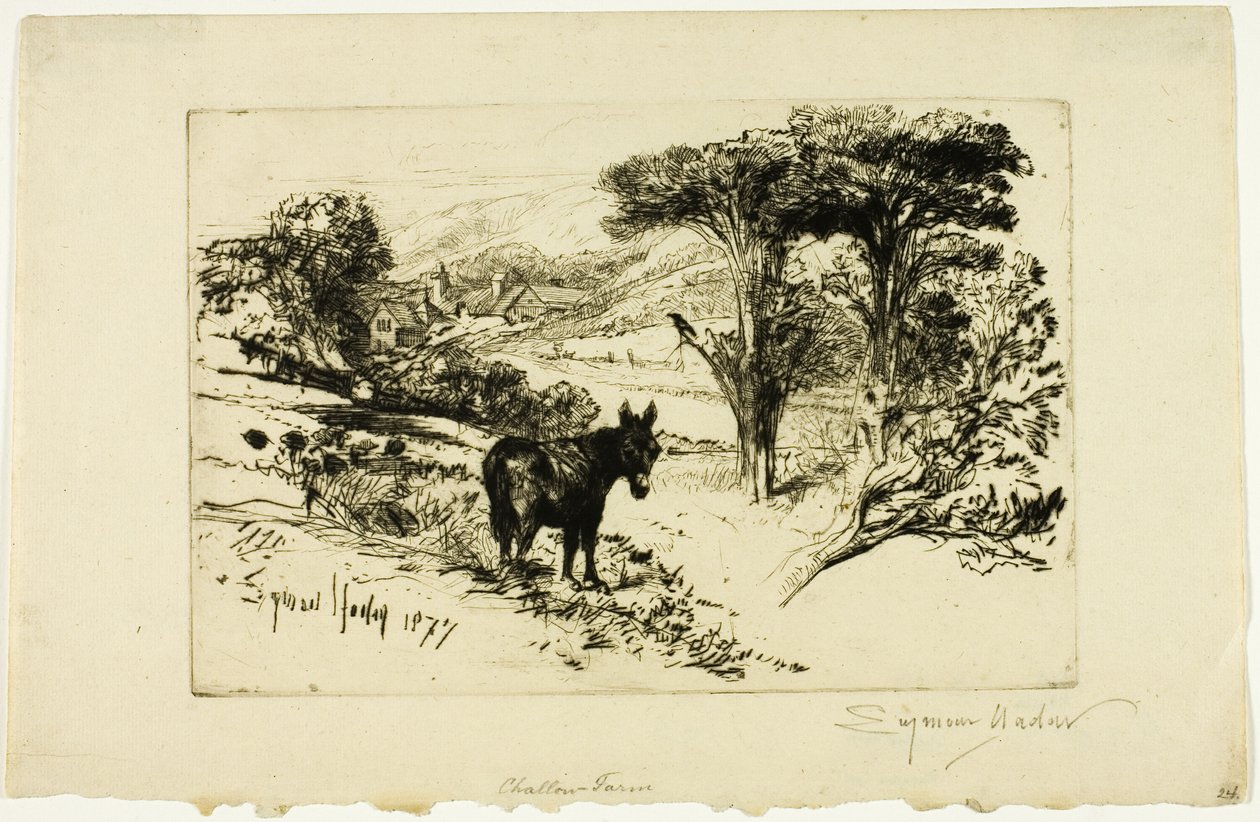 Challow Farm von Francis Seymour Haden