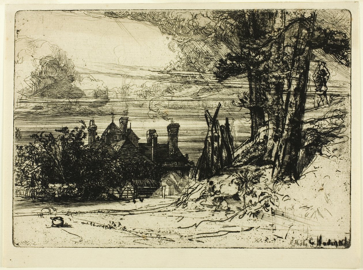 Horsleys Haus in Willesley von Francis Seymour Haden