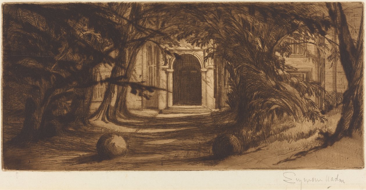 Mytton Hall von Francis Seymour Haden
