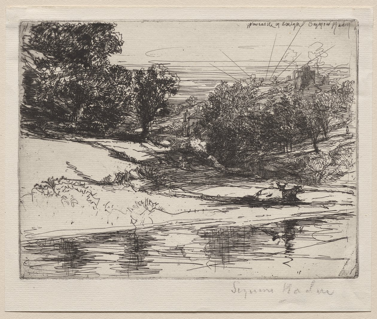 Newcastle in Emlyn von Francis Seymour Haden