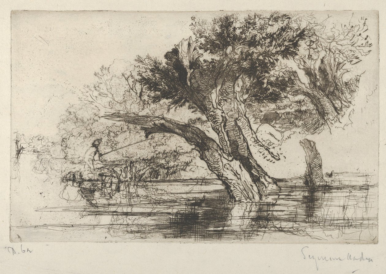 Penton Hook, 1864 von Francis Seymour Haden