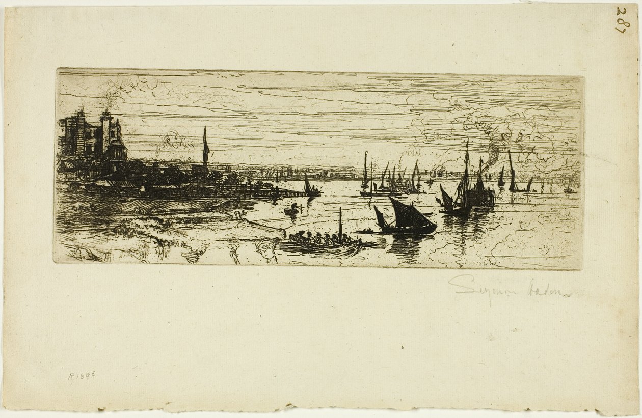 Das Gasthaus, Purfleet von Francis Seymour Haden