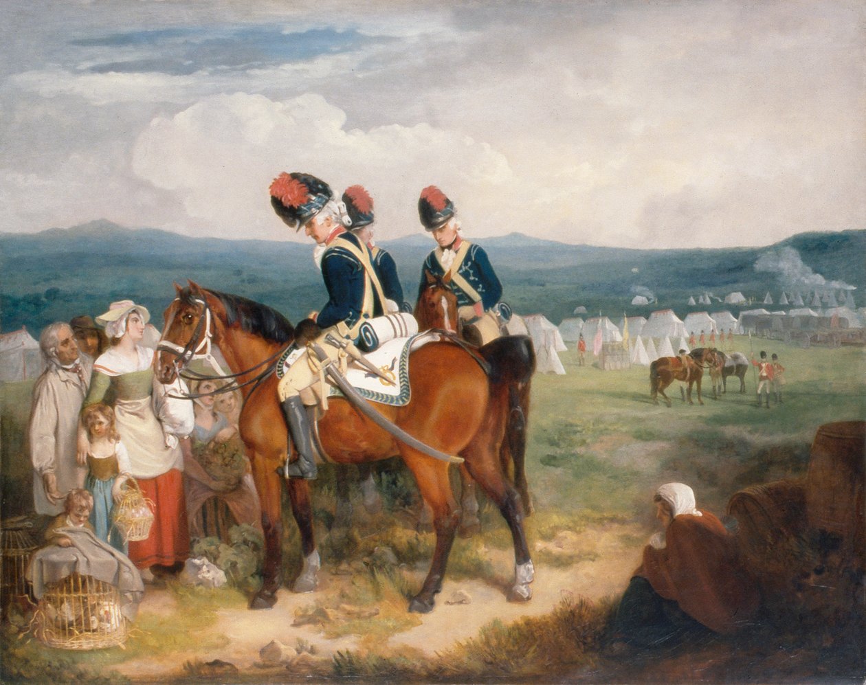 Das Lager in Brighton, Schottland von Francis Wheatley