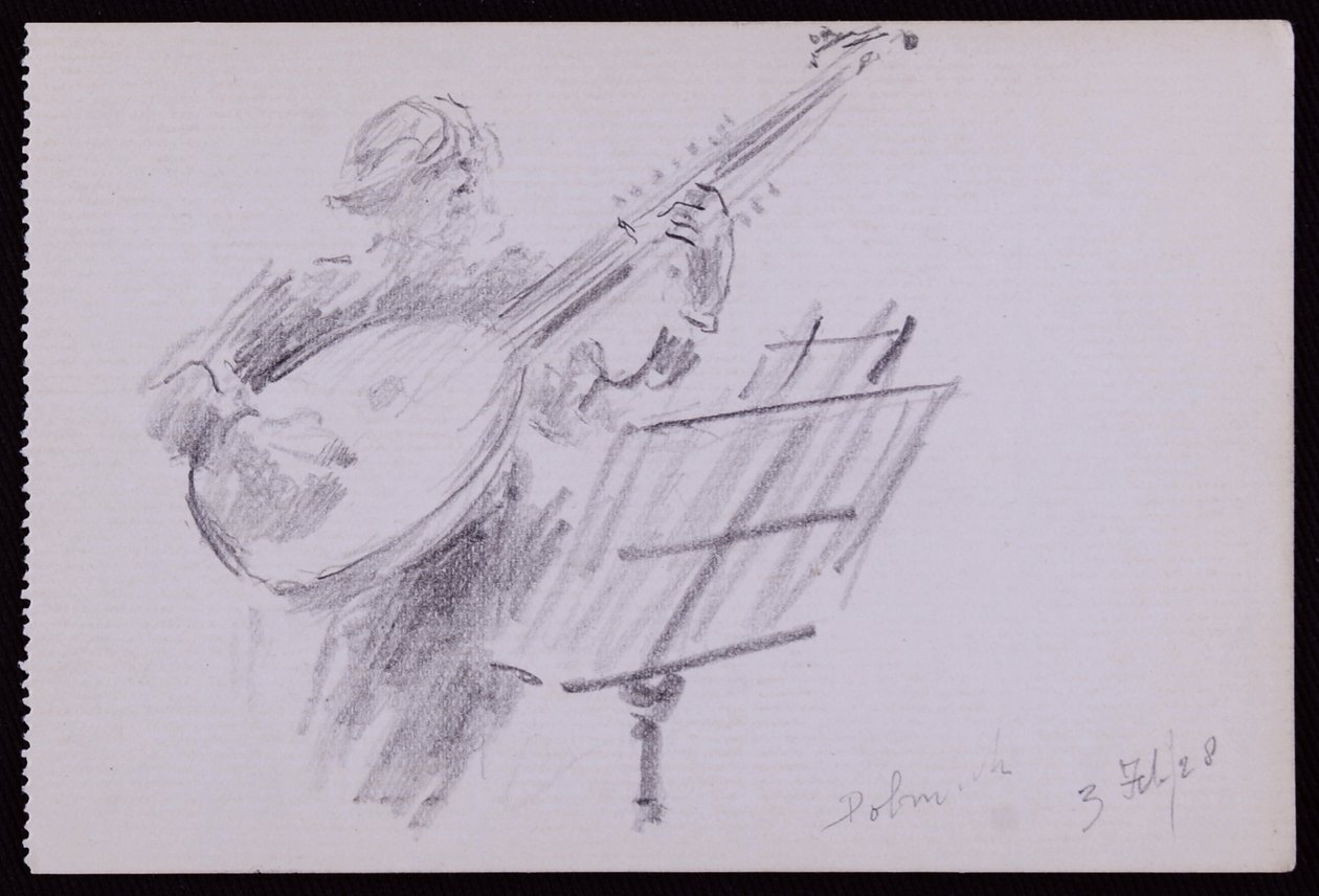 Porträt von Arnold Dolmetsch von Francis Wilfred Lawson