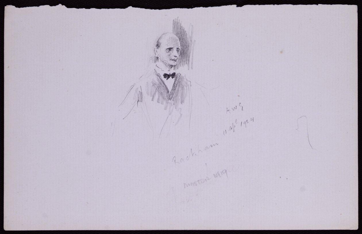 Porträt von Arthur Rackham von Francis Wilfred Lawson