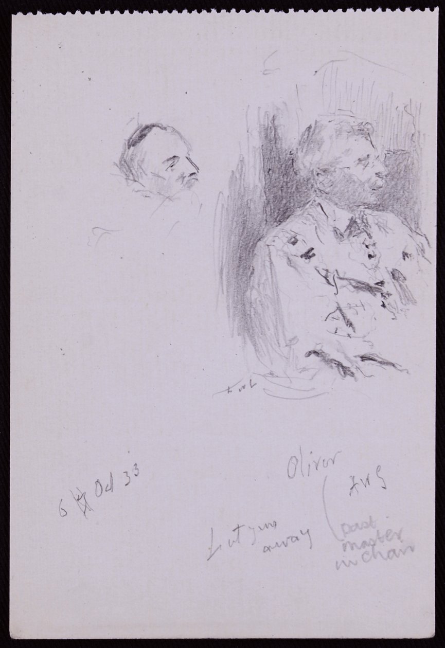 Porträt von Basil Oliver von Francis Wilfred Lawson