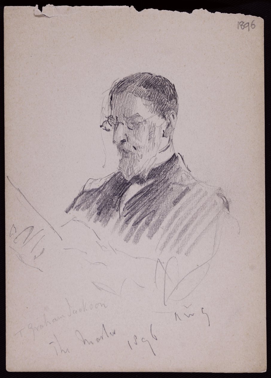 Porträt von TG Jackson von Francis Wilfred Lawson
