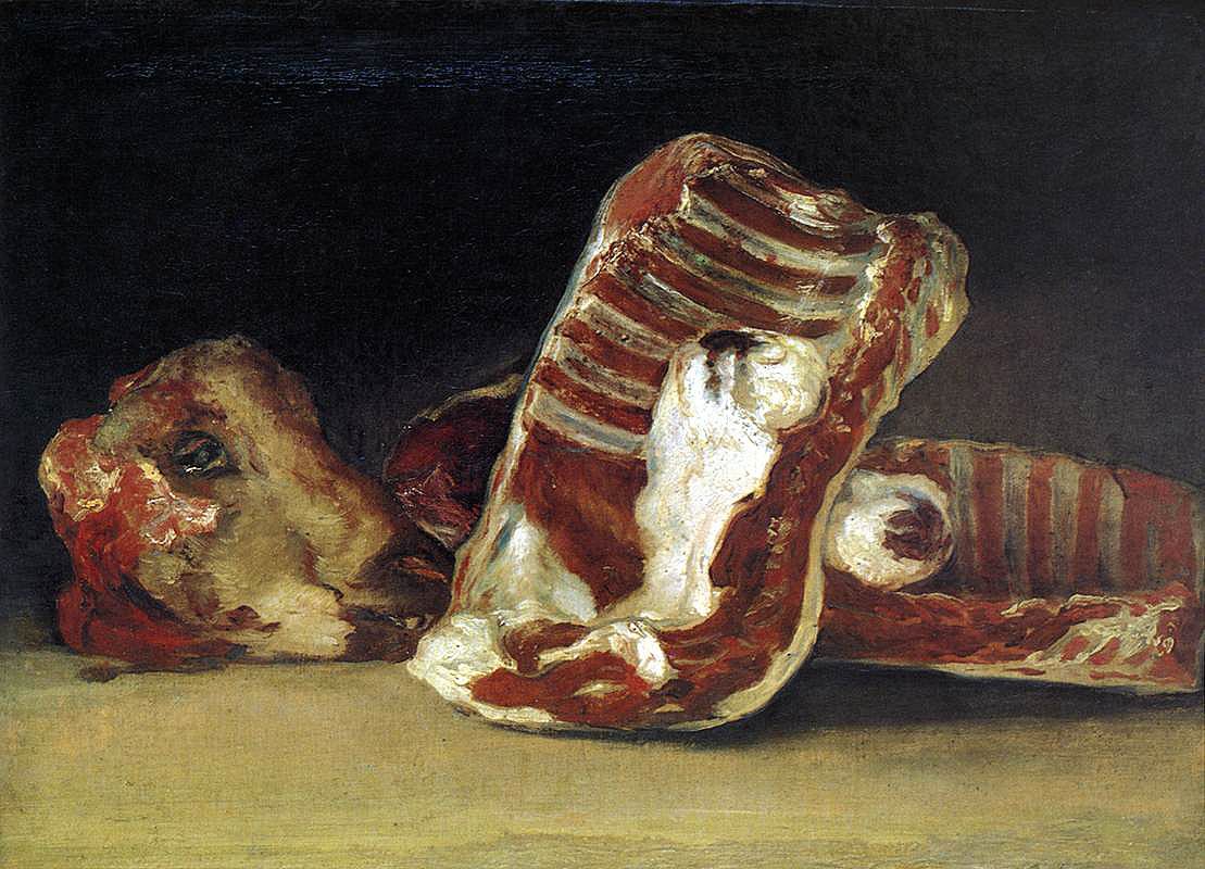 Ein Metzgerstand von Francisco de Goya