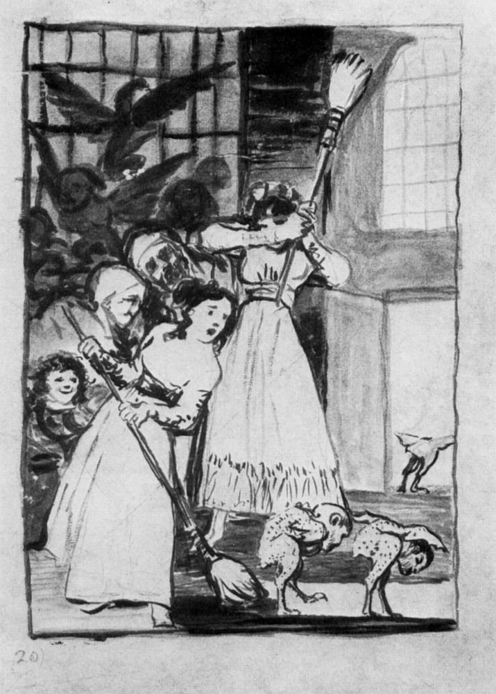 Vorbereitende Zeichnung 1 Capricho von Francisco de Goya