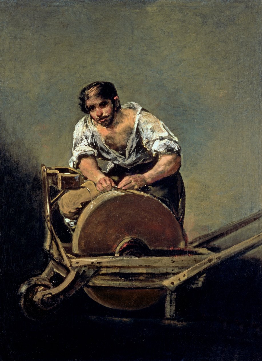 Der Messerschleifer, ca. 1808-12 von Francisco de Goya