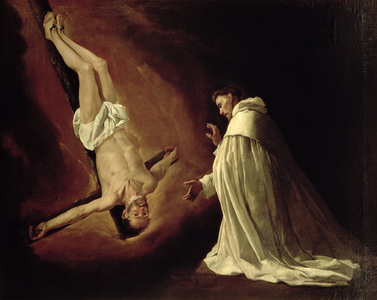 Erscheinung des Heiligen Petrus zu St. Peter Nolasco (1182-1256) 1629 von Francisco de Zurbaran