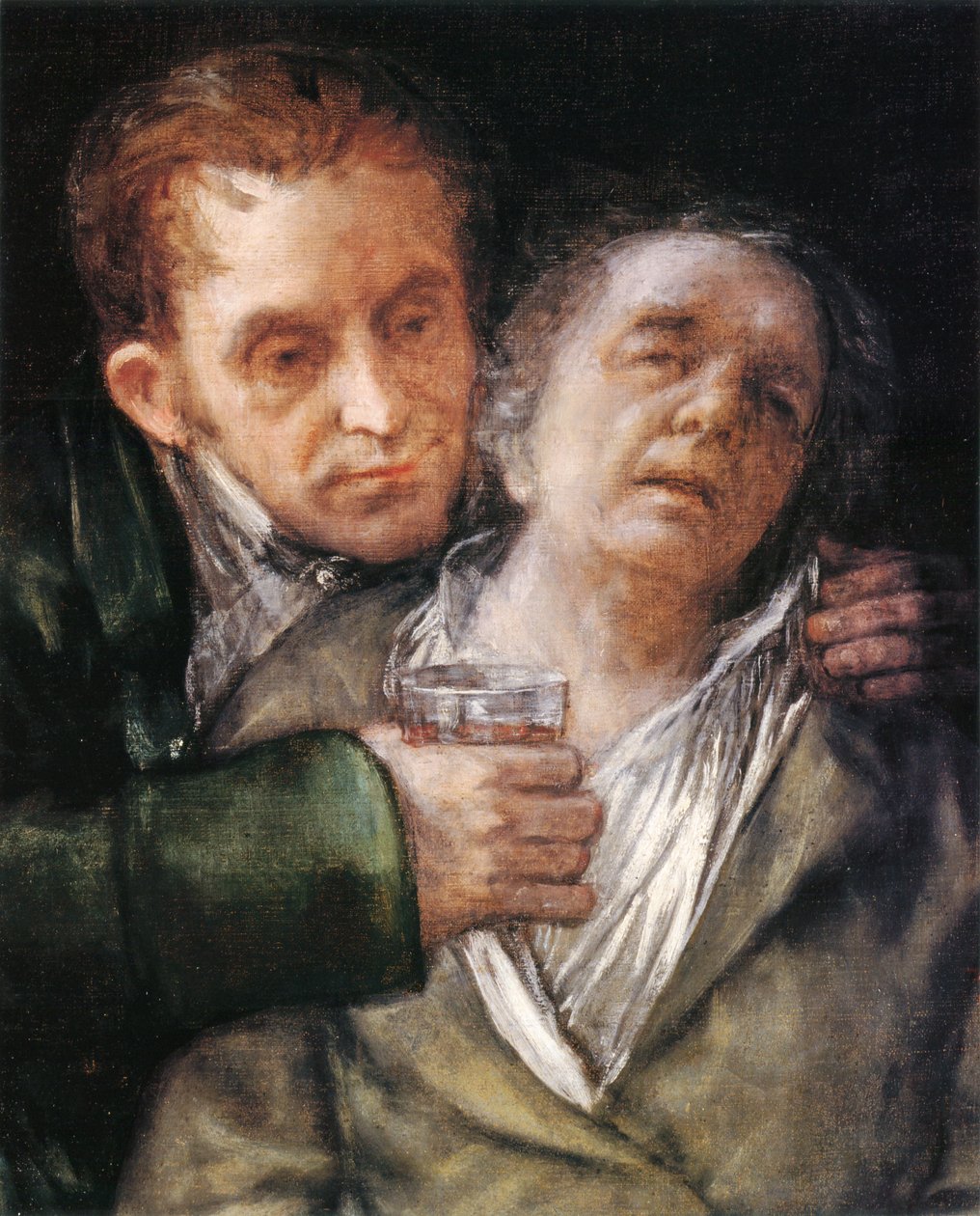 Selbstporträt mit Dr. Arrieta von Francisco de Goya