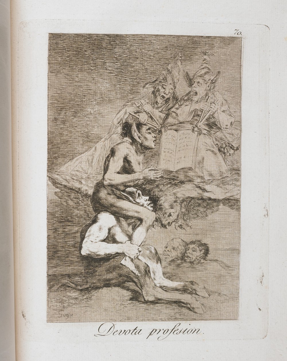 Tafel aus Los Caprichos von Francisco de Goya
