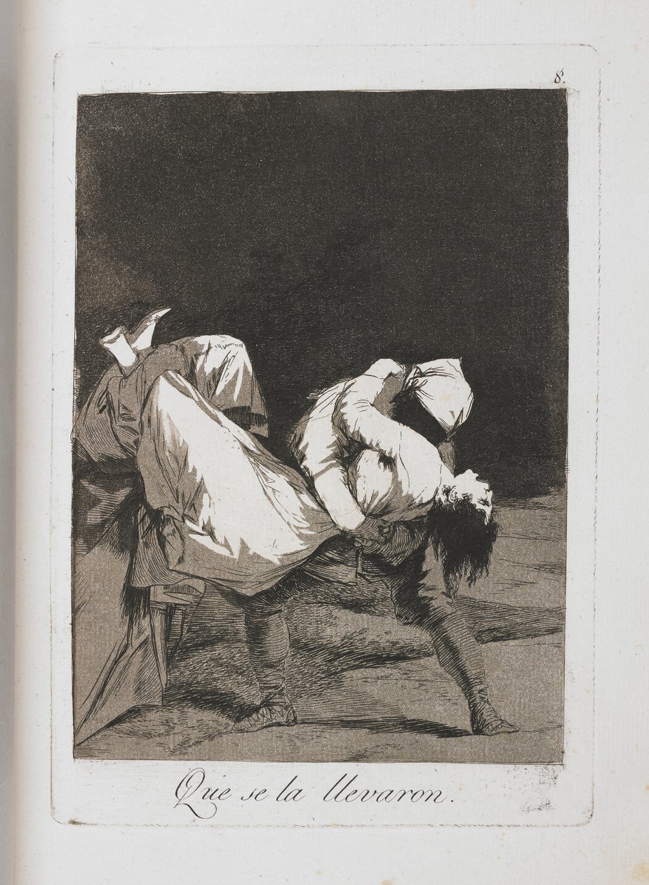 Tafel aus Los Caprichos, 1797-1798 von Francisco de Goya