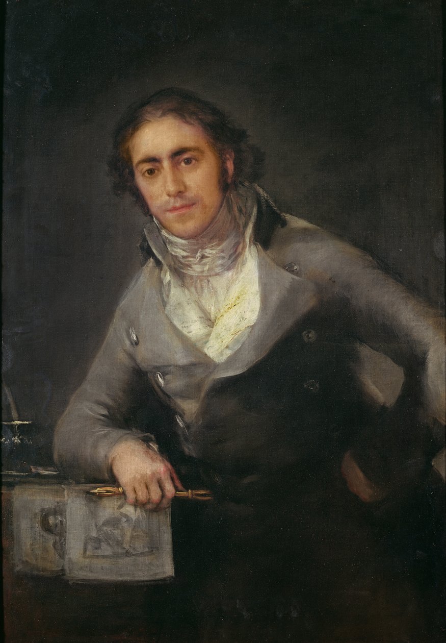 Porträt eines Mannes, früher als Don Evaristo Perez de Castro angesehen von Francisco de Goya