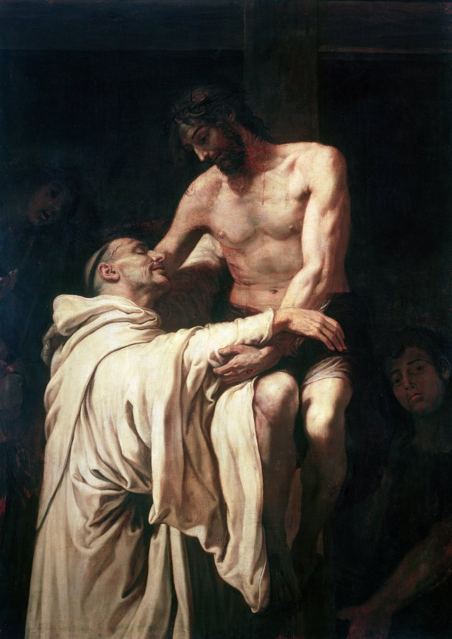 Christus umarmt den heiligen Bernhard von Francisco Ribalta