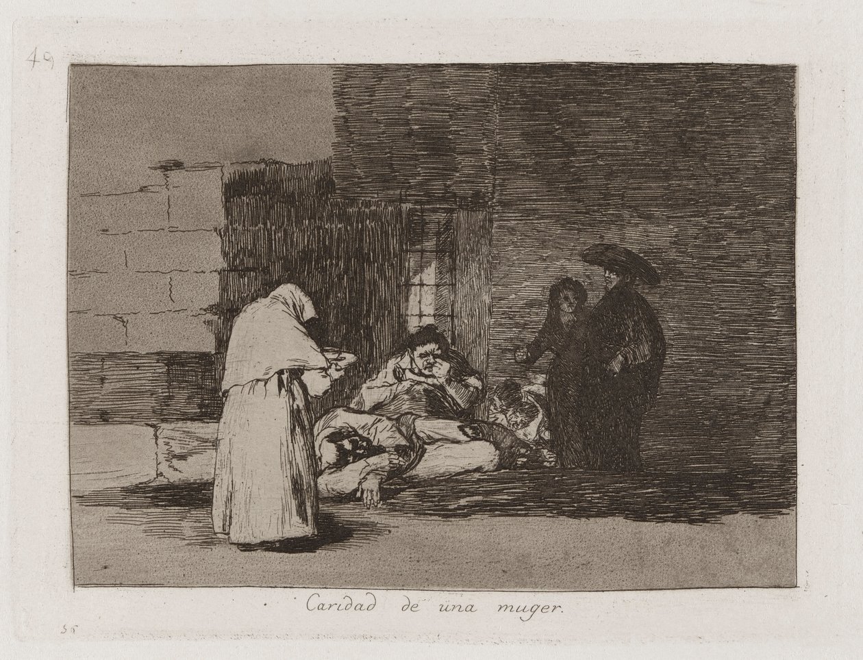 Caridad de una mujer (Eine Frau) von Francisco de Goya