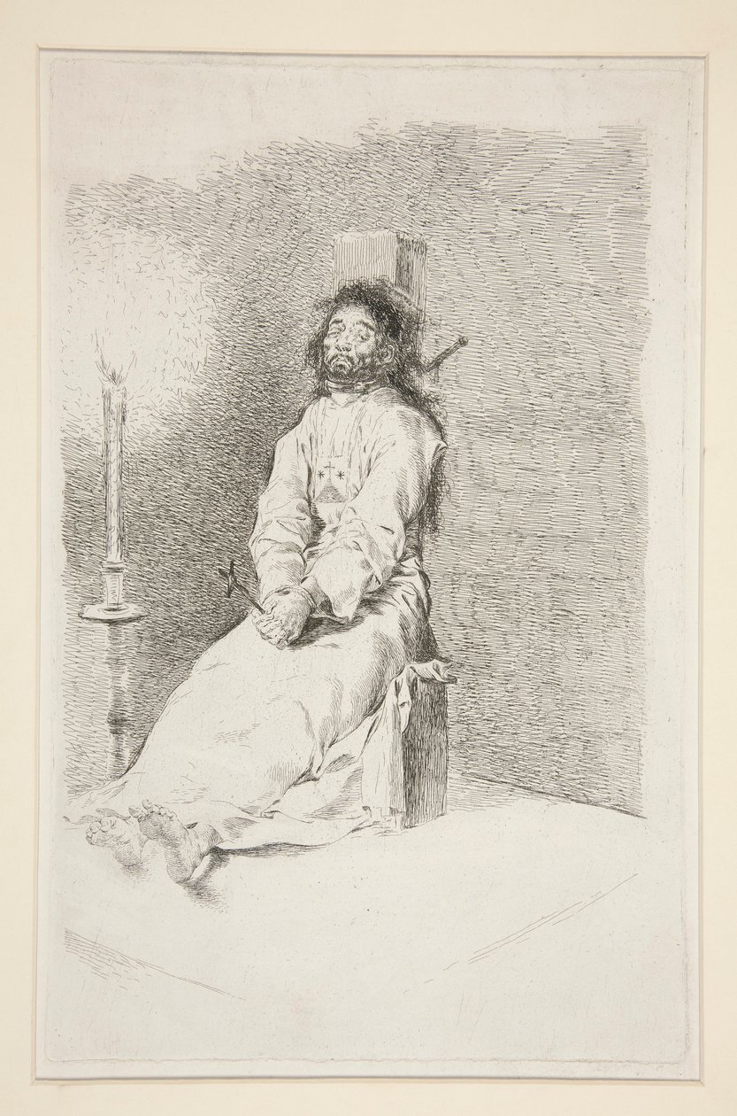 Der Erdrosselte von Francisco de Goya
