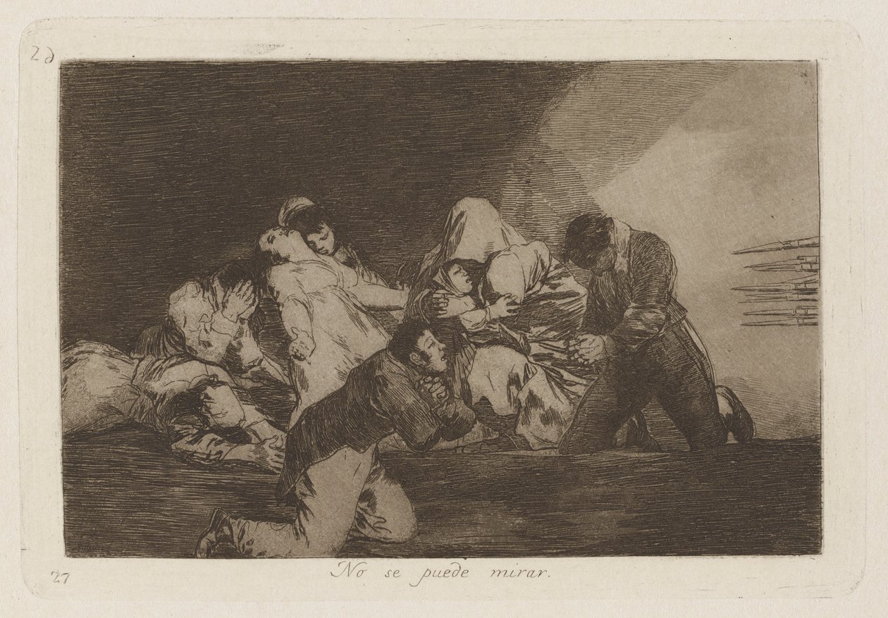 No se puede mirar (Man kann nicht) von Francisco de Goya