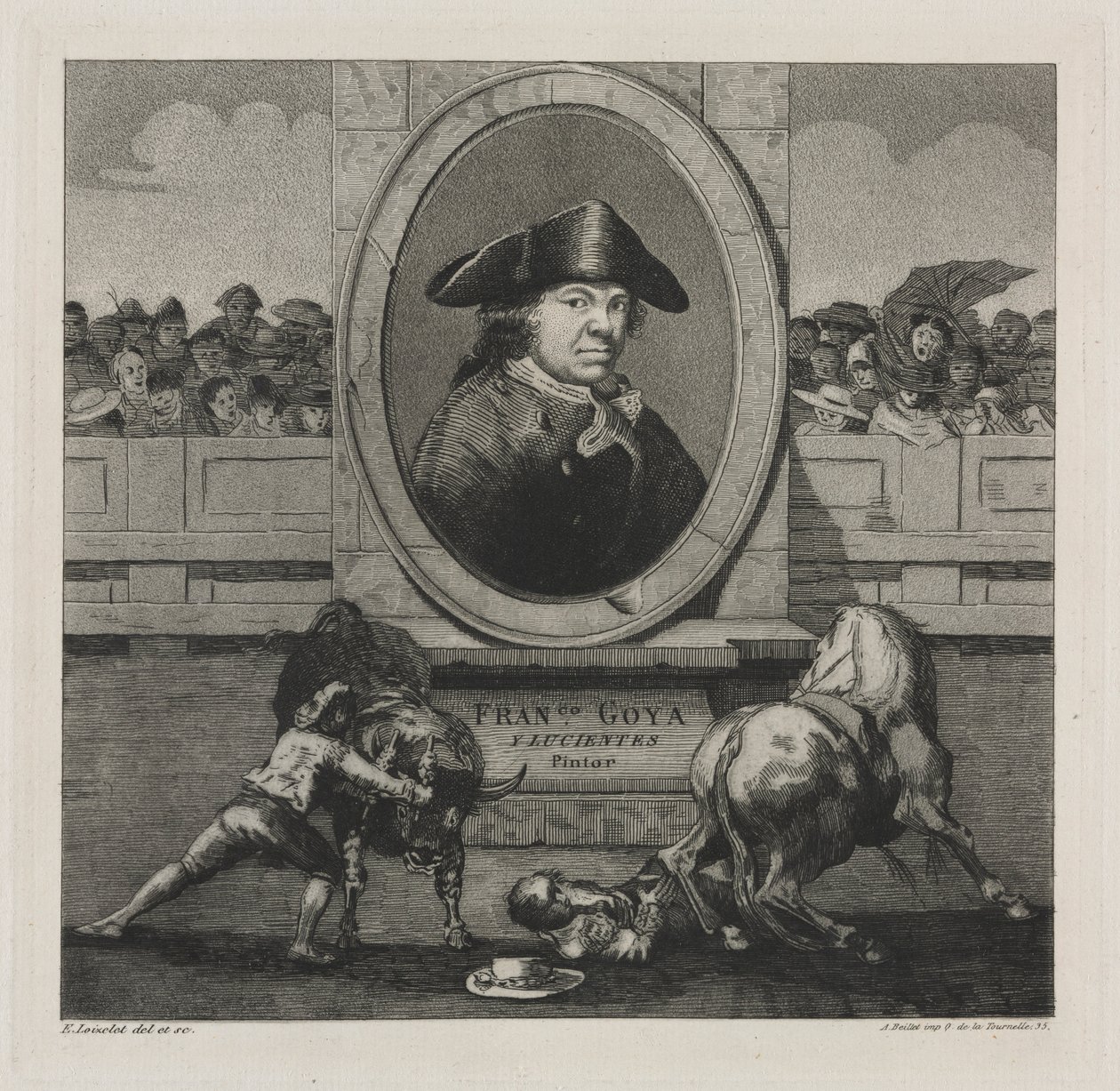 Stierkämpfe: Frontispiz, 1876 von Francisco de Goya