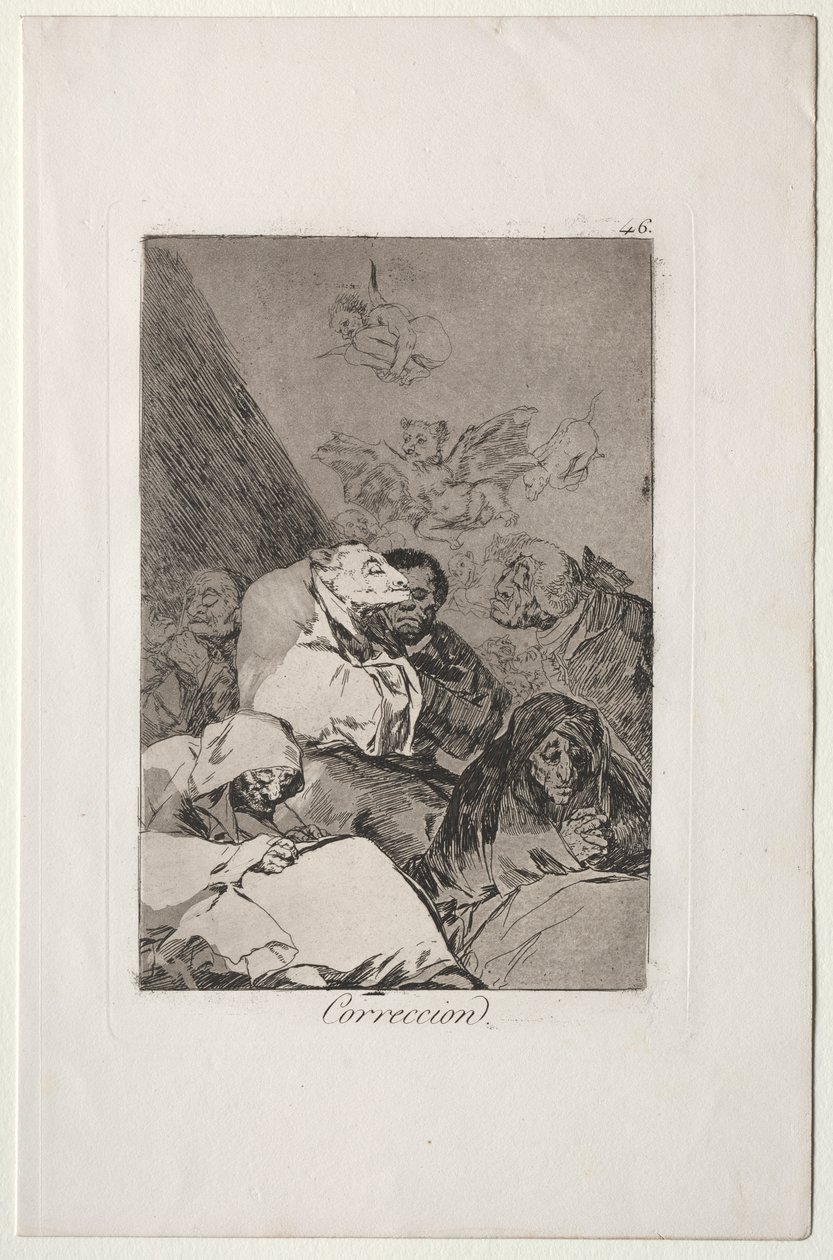 Caprichos: Korrektur von Francisco de Goya