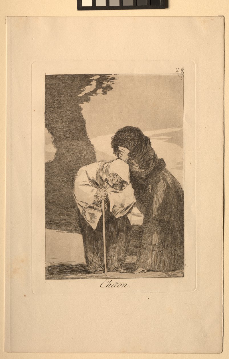 Caprichos: Hush! von Francisco de Goya