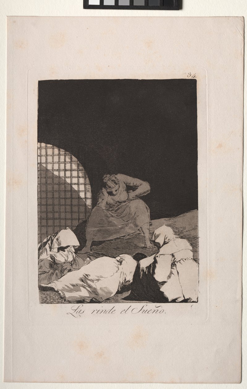 Caprichos: Der Schlaf übermannt sie von Francisco de Goya