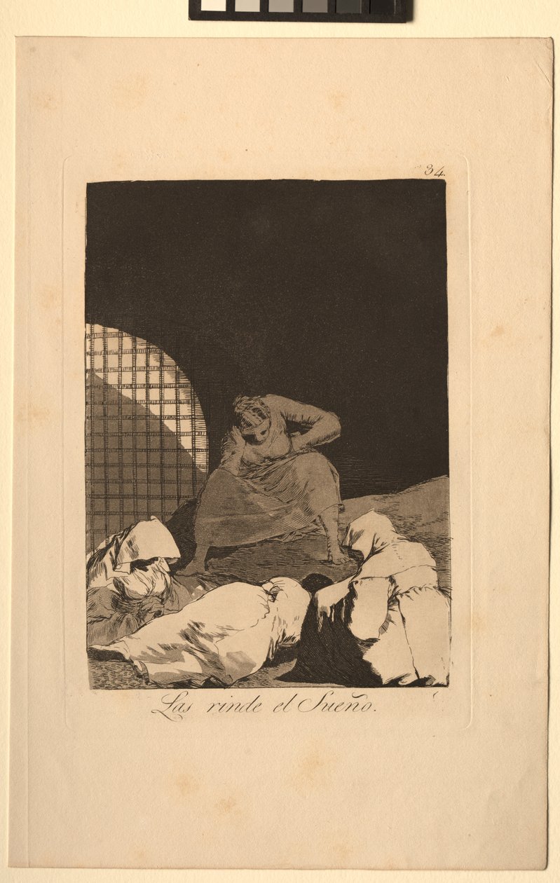 Caprichos: Der Schlaf übermannt sie von Francisco de Goya