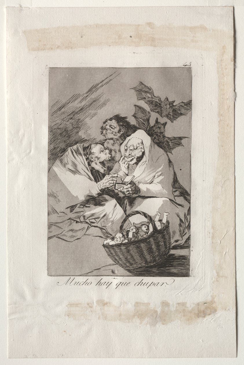 Caprichos: Es gibt viel zu saugen von Francisco de Goya
