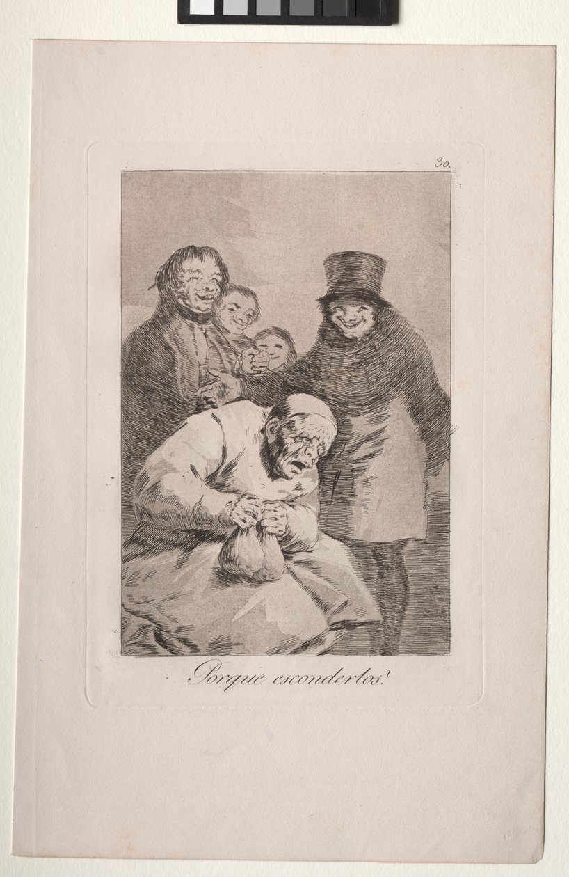 Caprichos: Warum sie verstecken? von Francisco de Goya