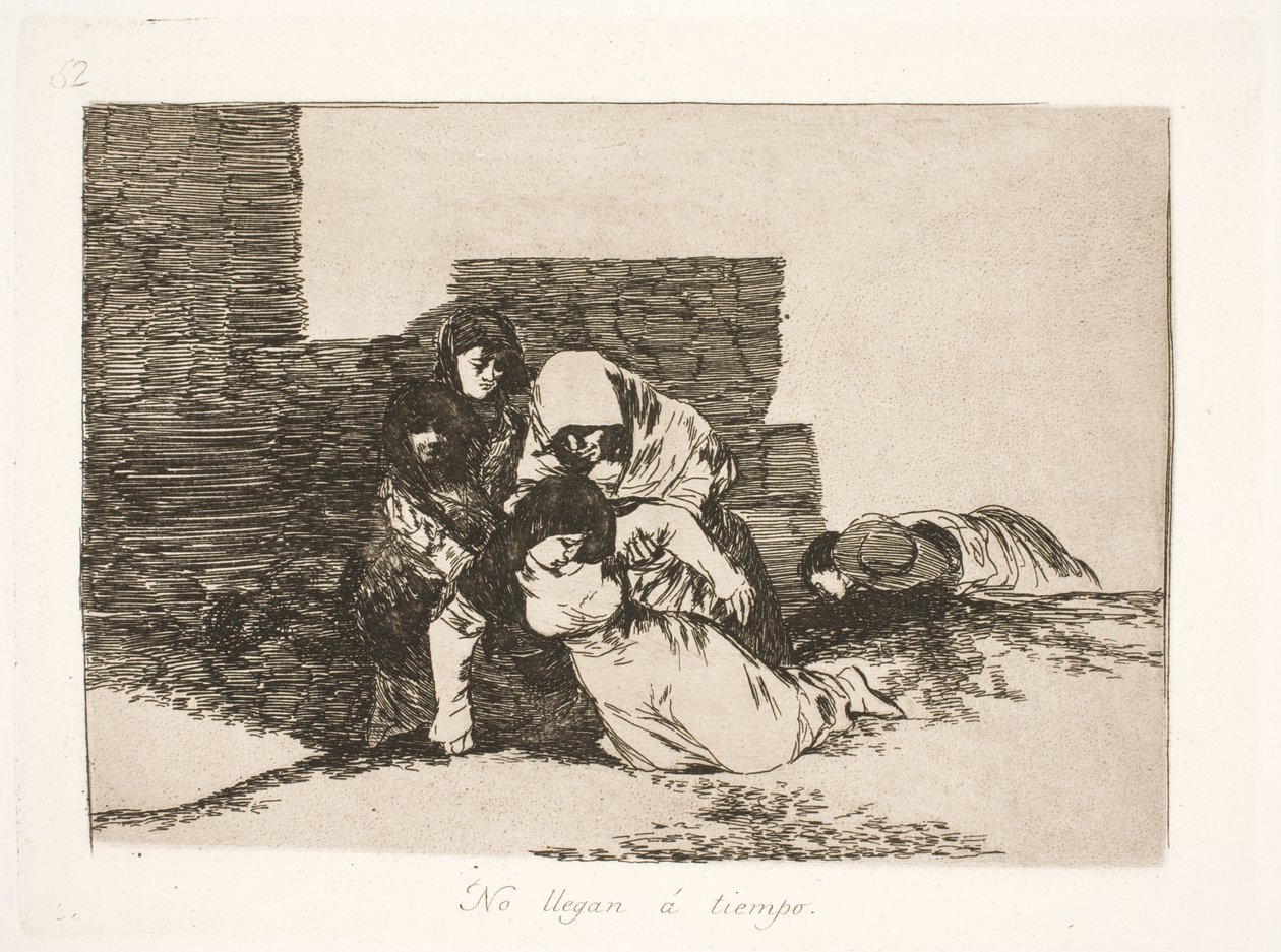 Sie kamen zu spät (52) von Francisco de Goya