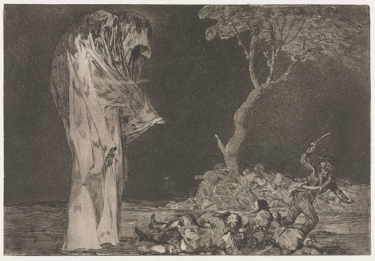 Die Sprichwörter: Torheit der Angst von Francisco de Goya