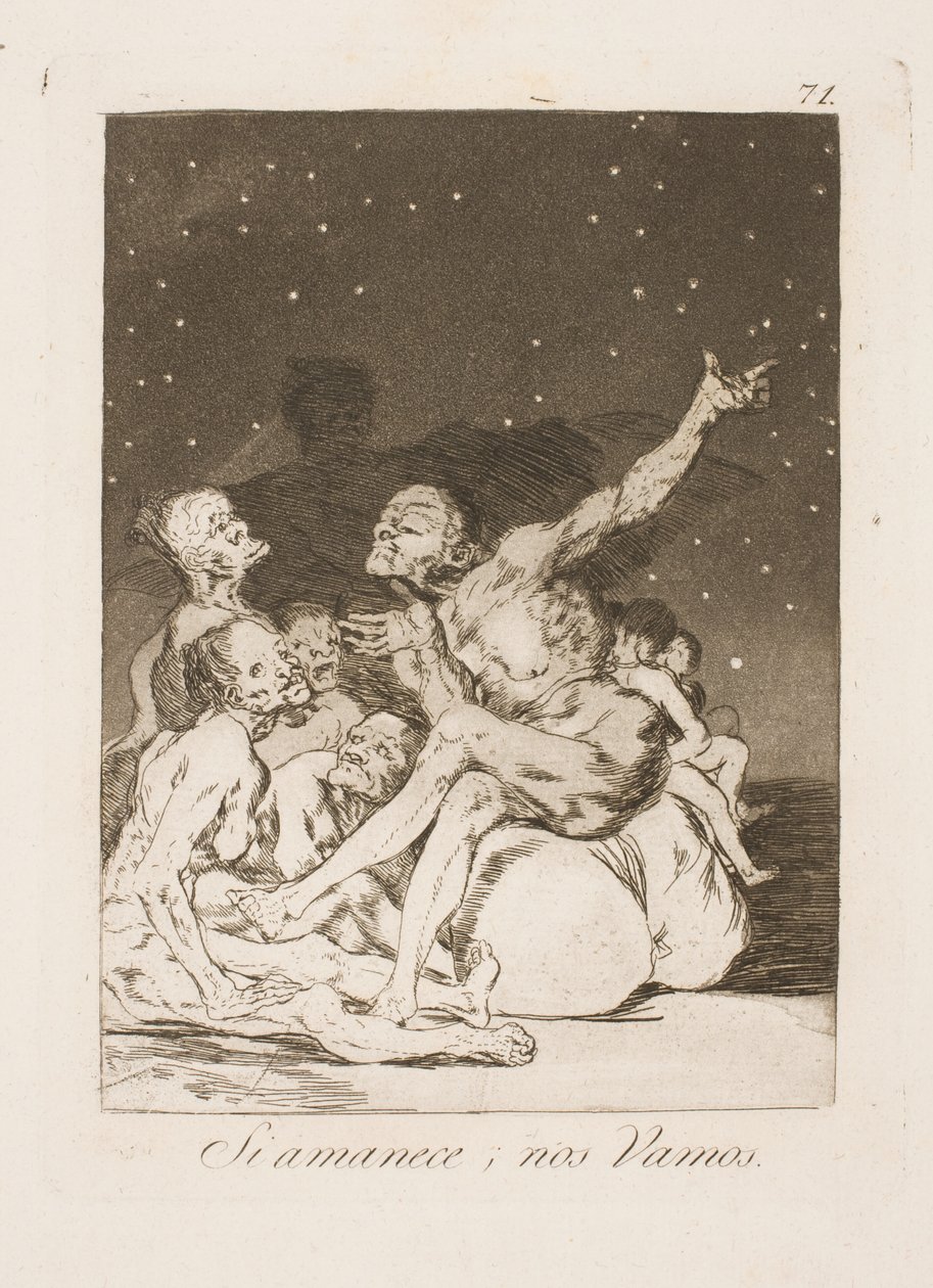 Bei Tagesanbruch müssen wir weg von Francisco de Goya