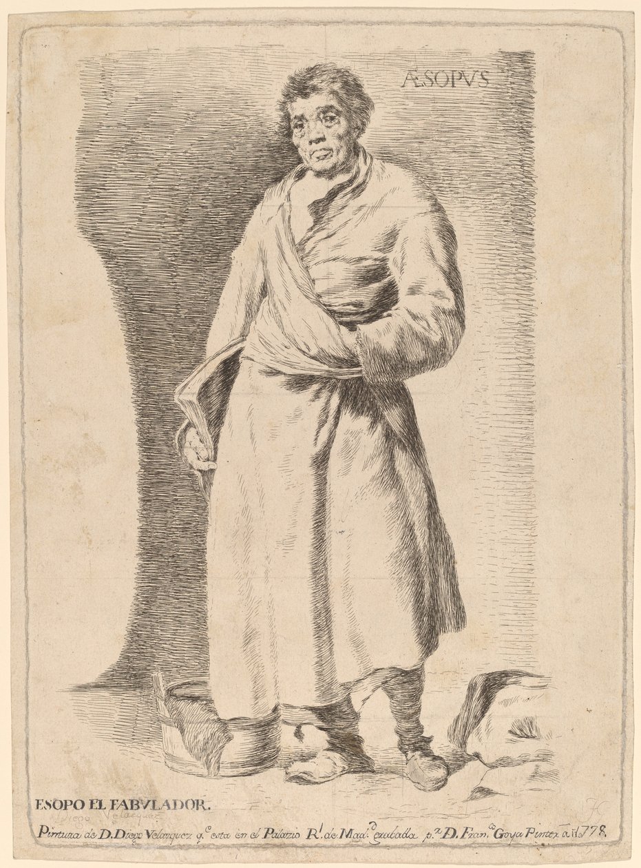 Äsop (Aesop) von Francisco de Goya after Diego Velázquez