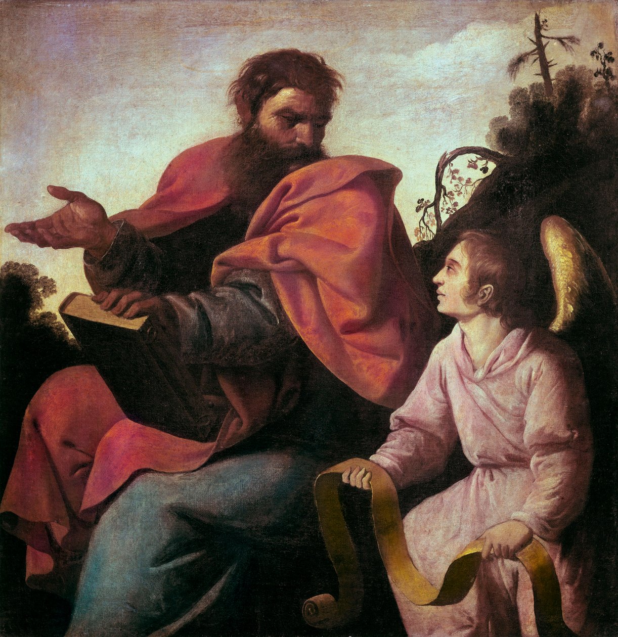 Der heilige Matthäus und der Engel von Francisco de Zurbaran