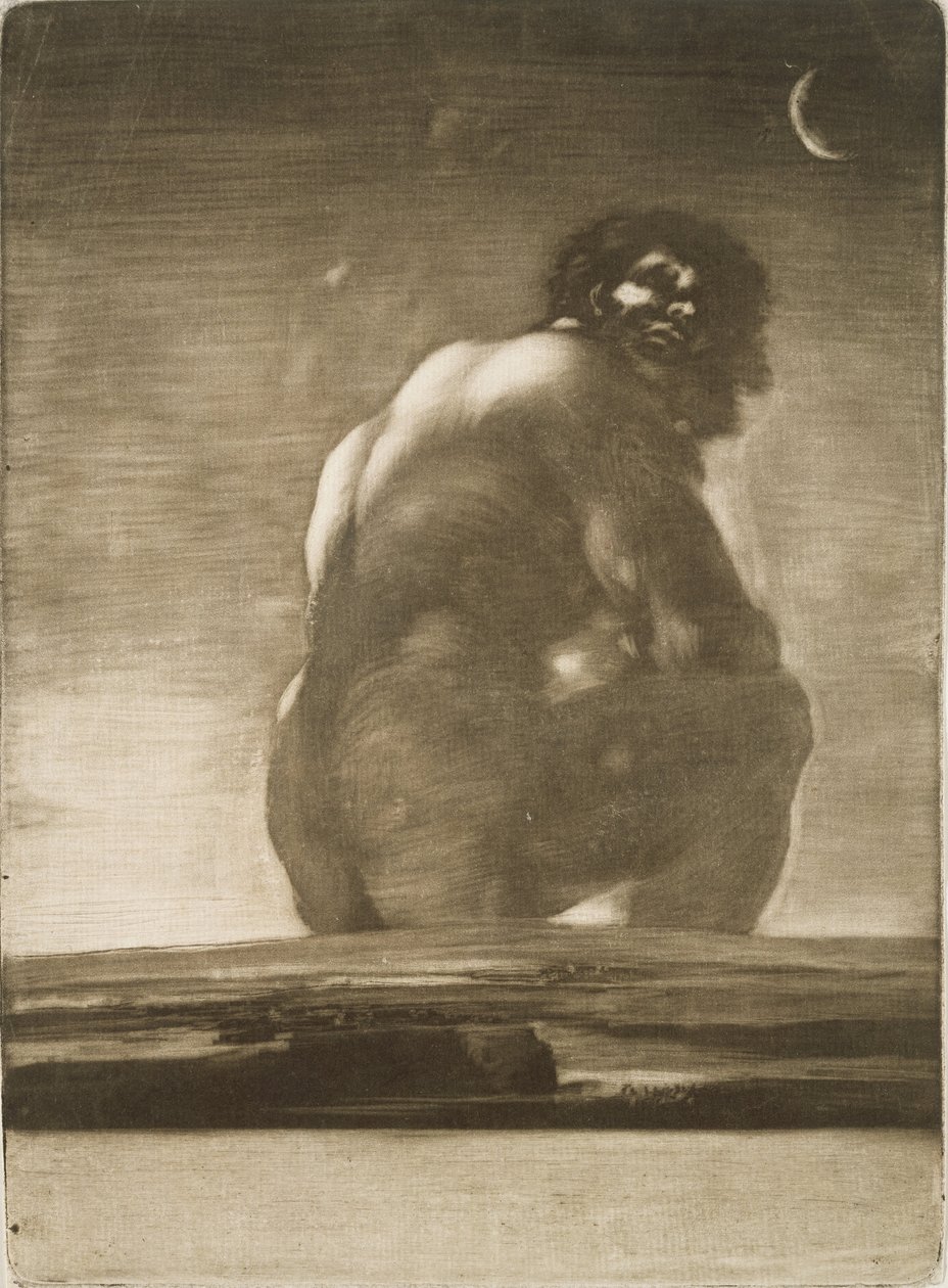 Sitzender Riese von Francisco de Goya