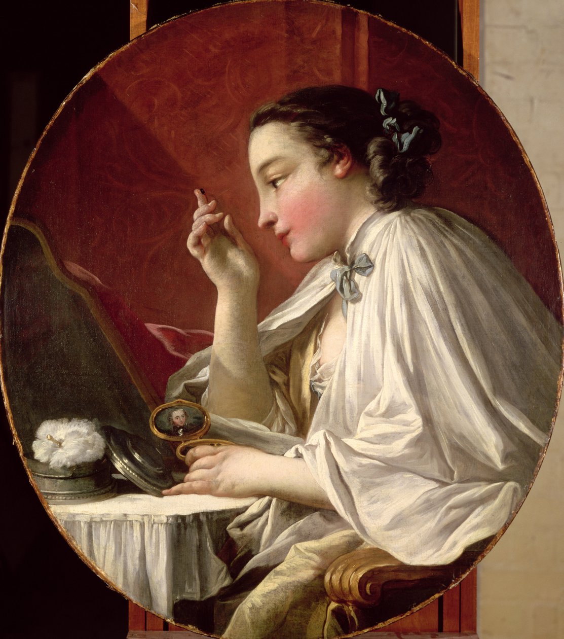 Frau bei ihrer Toilette von François Boucher