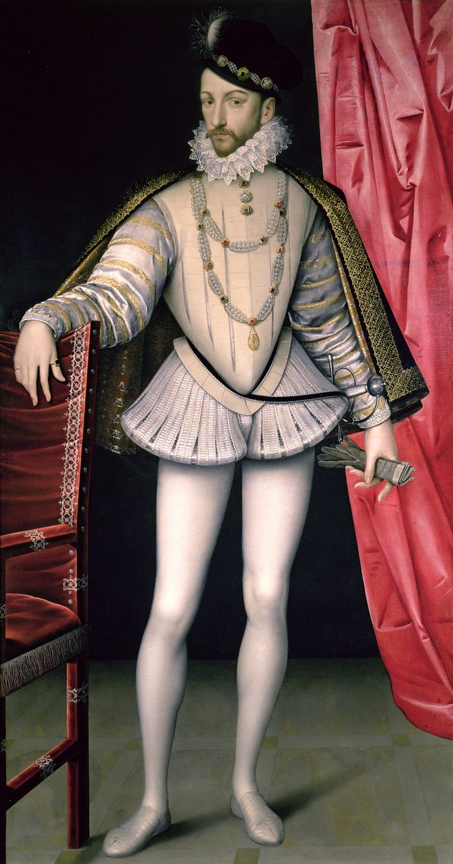 Porträt von Karl IX. (1550-74) von François Clouet