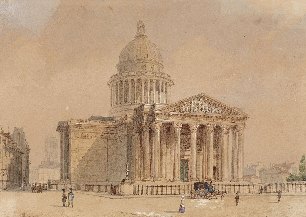 Panthéon von Paris von Francois Etienne Villeret